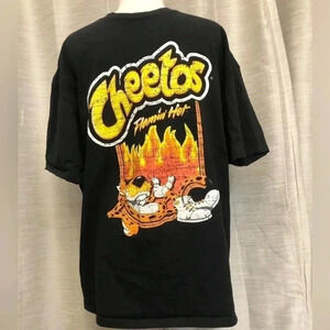 CHEETOS Black Short Sleeve Flamin Hot Graphic Tee